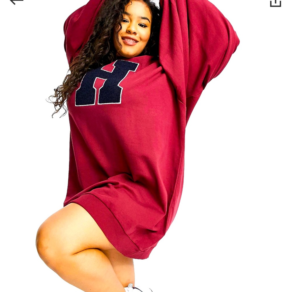 OVERSIZED WOMENS PLUS SHIRT DRESS